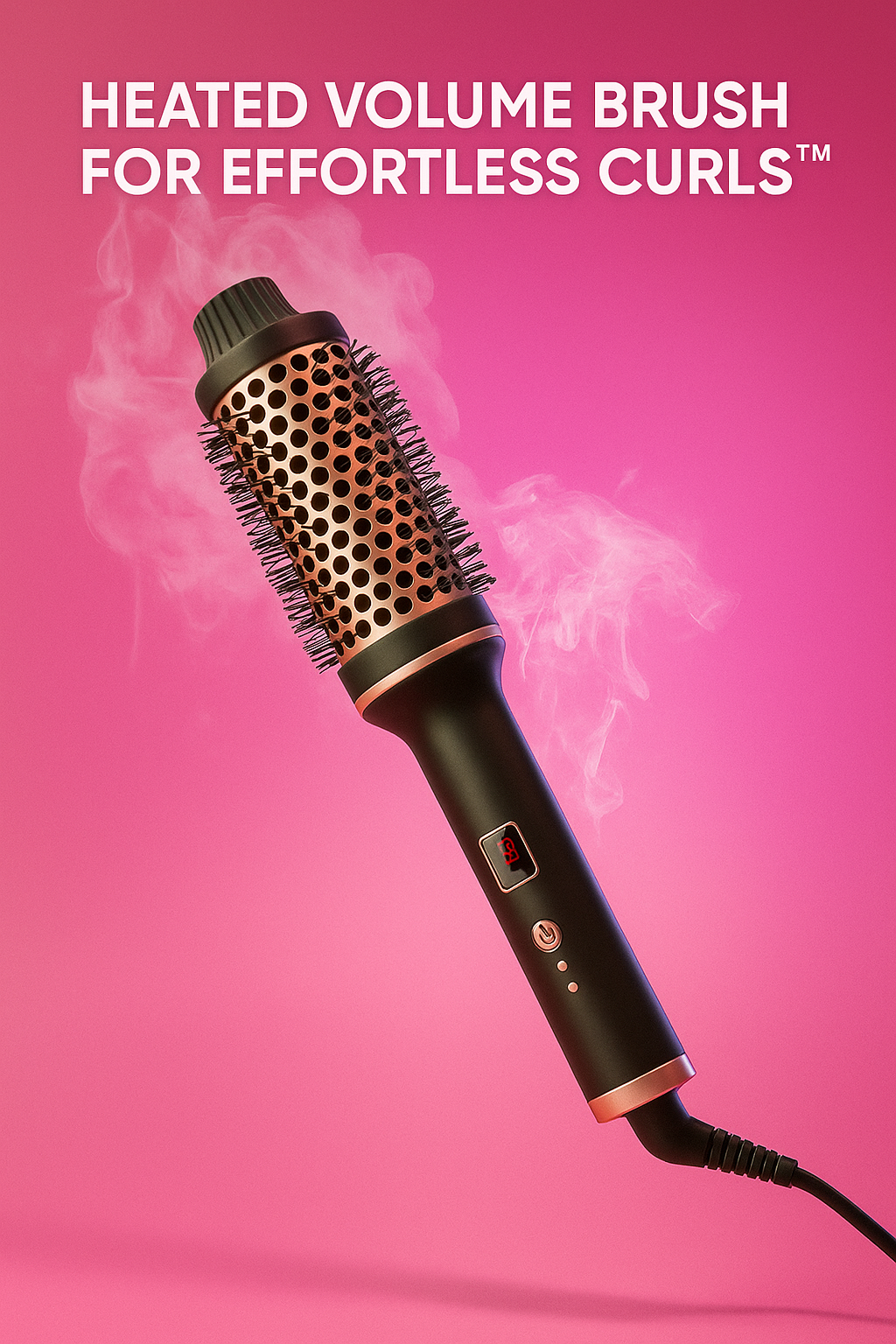 Heated Volume Brush for Effortless Curls™