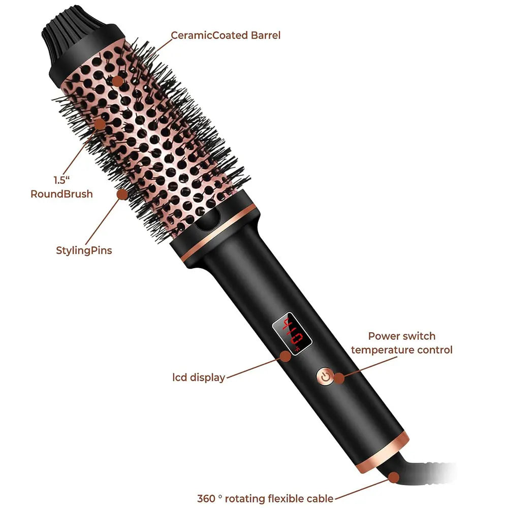 Heated Volume Brush for Effortless Curls™