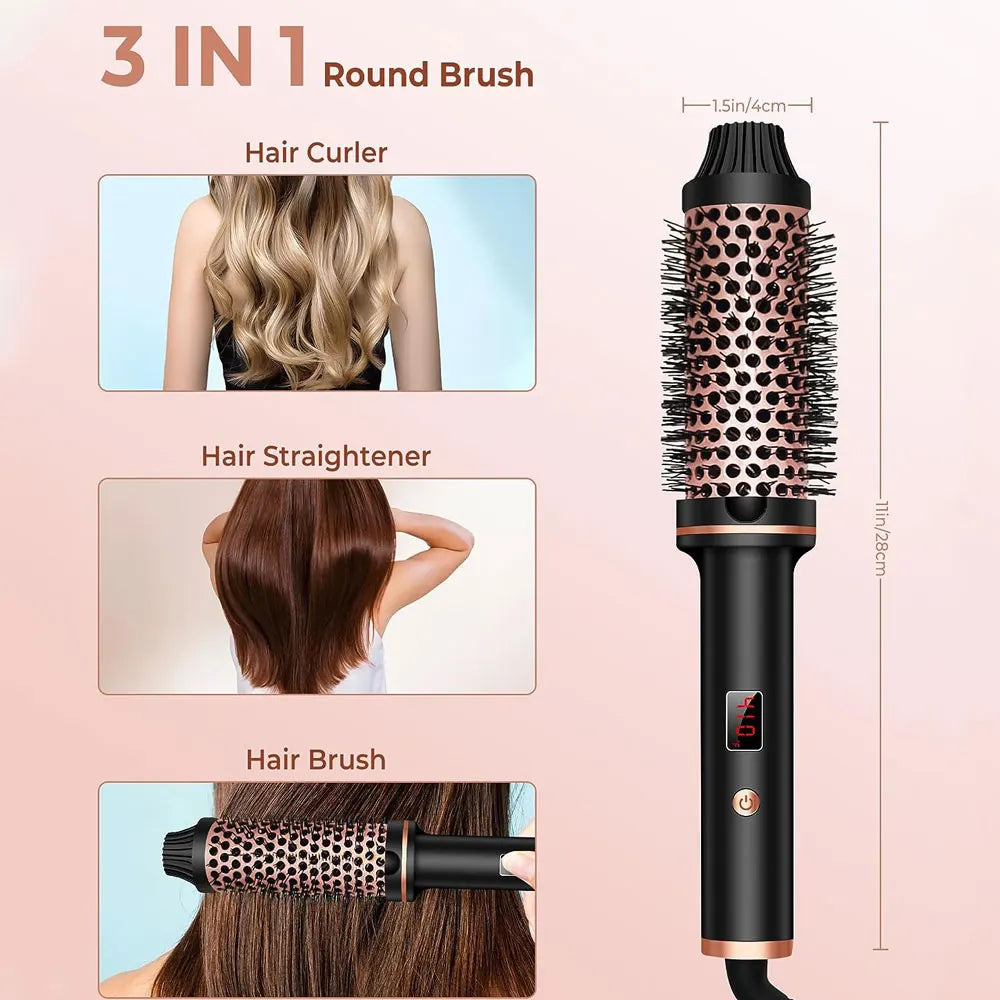 Heated Volume Brush for Effortless Curls™